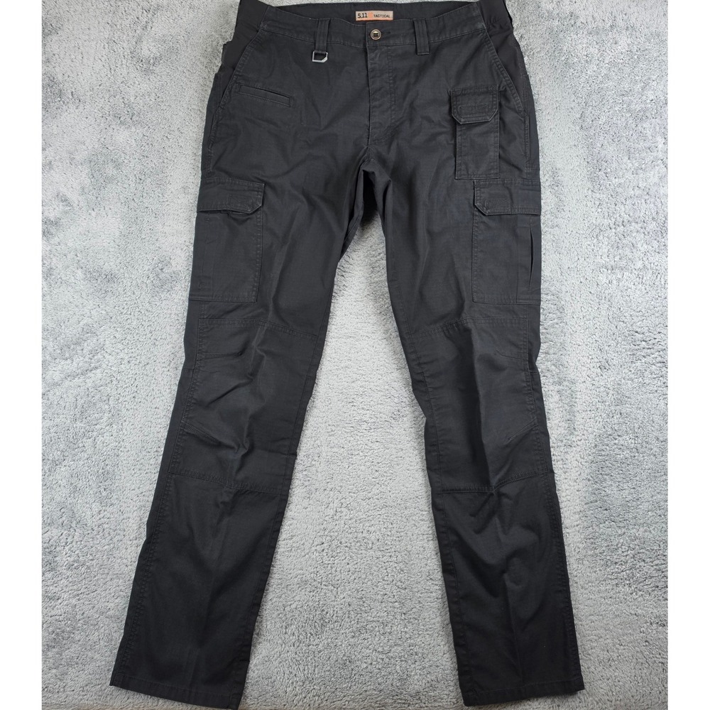 5.11 Tactical ABR Pro Cargo Pants Mens 36x36 Black Utility Workwear 74512 EUC